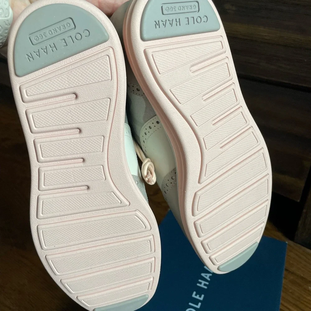 Cole Haan OG Shortwing Oxford Gray/Camo/Pink women’s 9 new in box - Picture 6 of 6